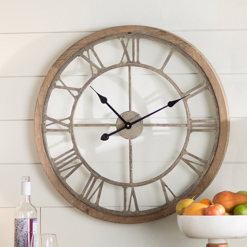 Natural Wood Wall Clock & Reviews Birch Lane
